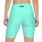 JIVEY Essentials Women's Comfy-fit Light Aquamarine Workout Shorts