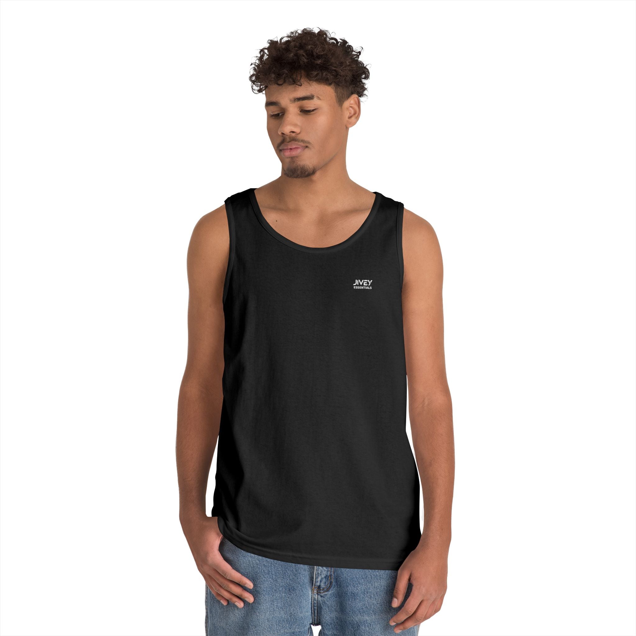 JIVEY Essentials Unisex Classic-fit Heavy Cotton Tank Top