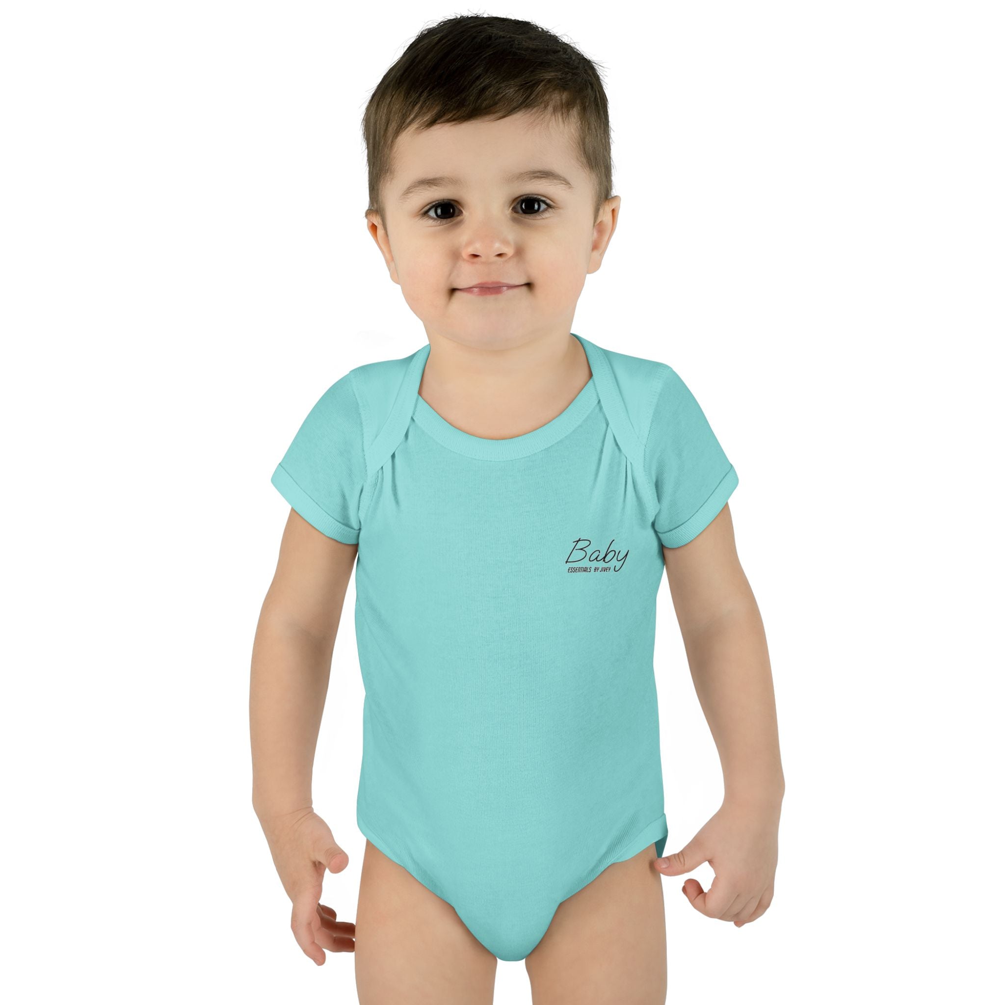 JIVEY Essentials Infant Baby Rib Short Sleeves Bodysuit
