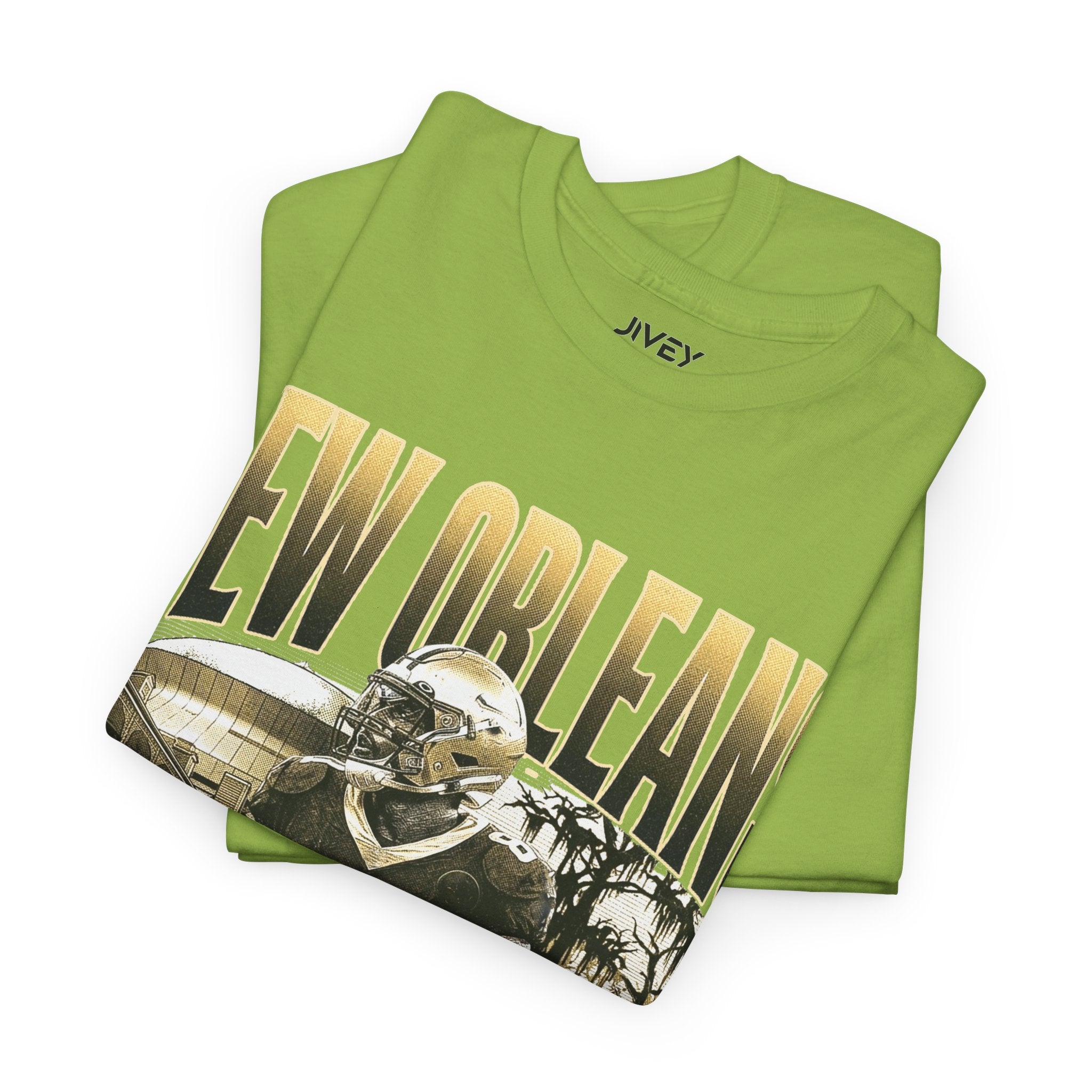 New Orleans End Zone Football Greens T-shirt