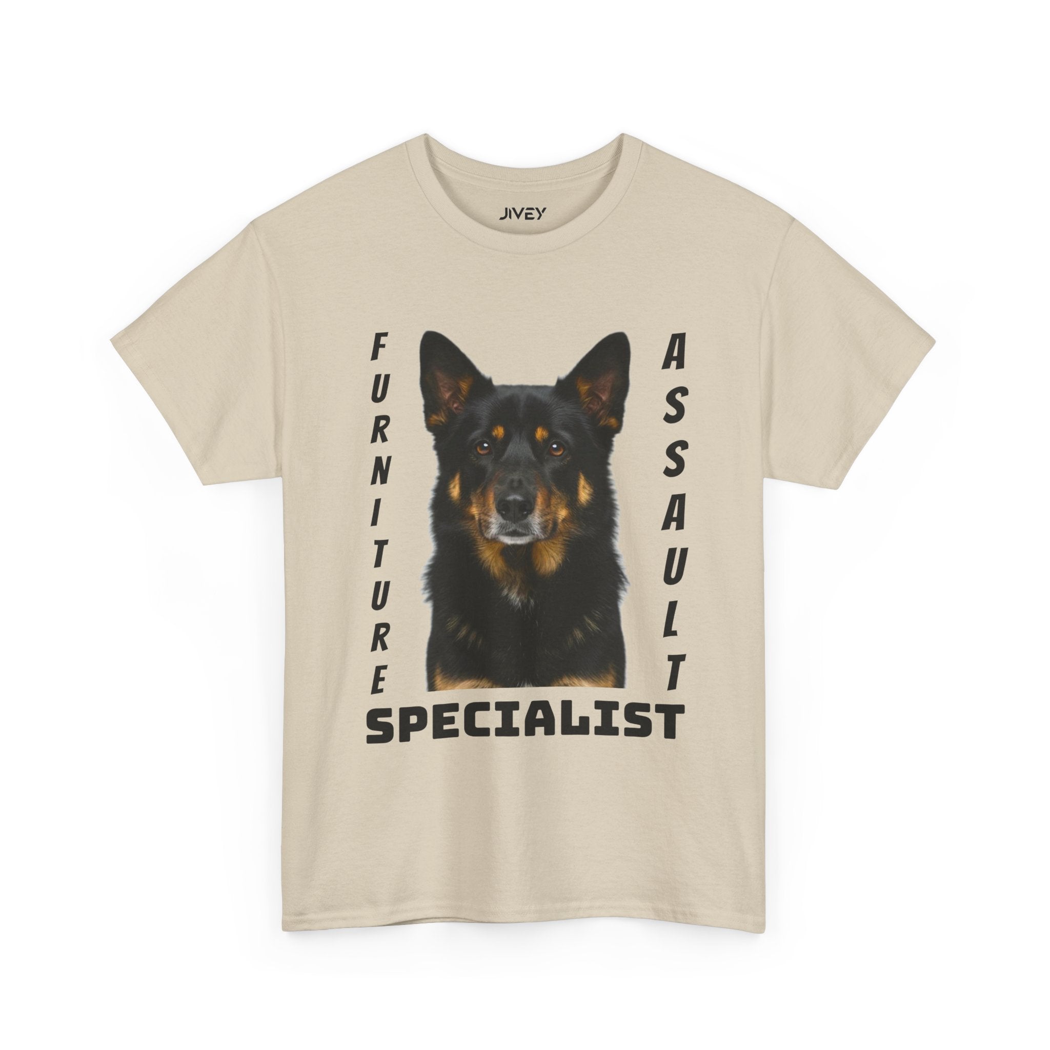 Beloved Pet Portrait Australian Kelpie Dog Heavy Cotton Tee