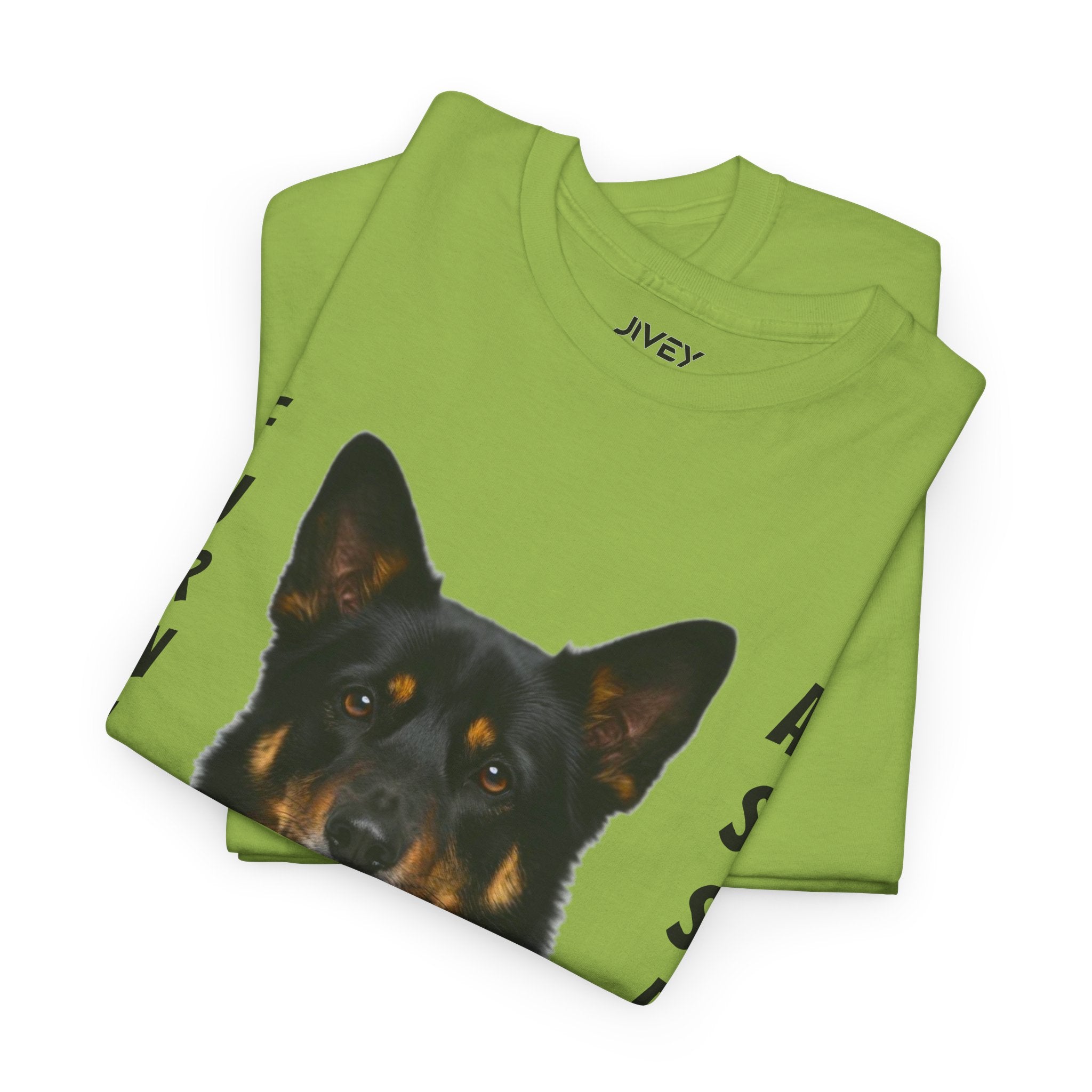 Beloved Pet Portrait Australian Kelpie Dog Heavy Cotton Tee