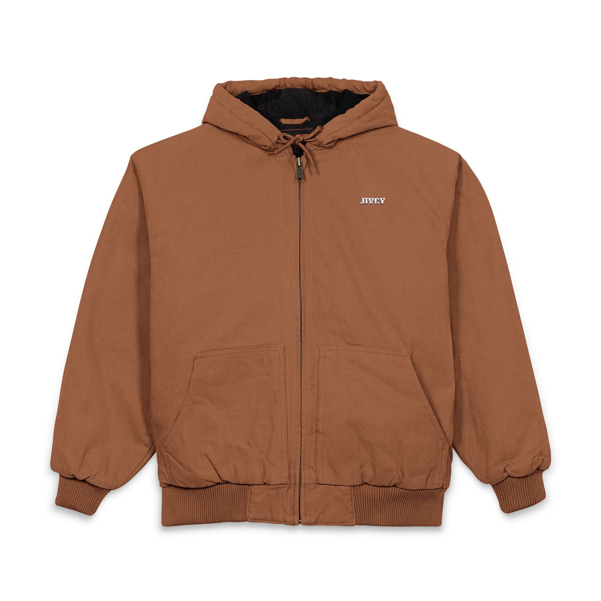 JIVEY Essentials Duck Cloth Hooded Work Jacket