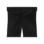 JIVEY Essentials Women's Moisture-wicking Skinny-fit Black Biker Shorts