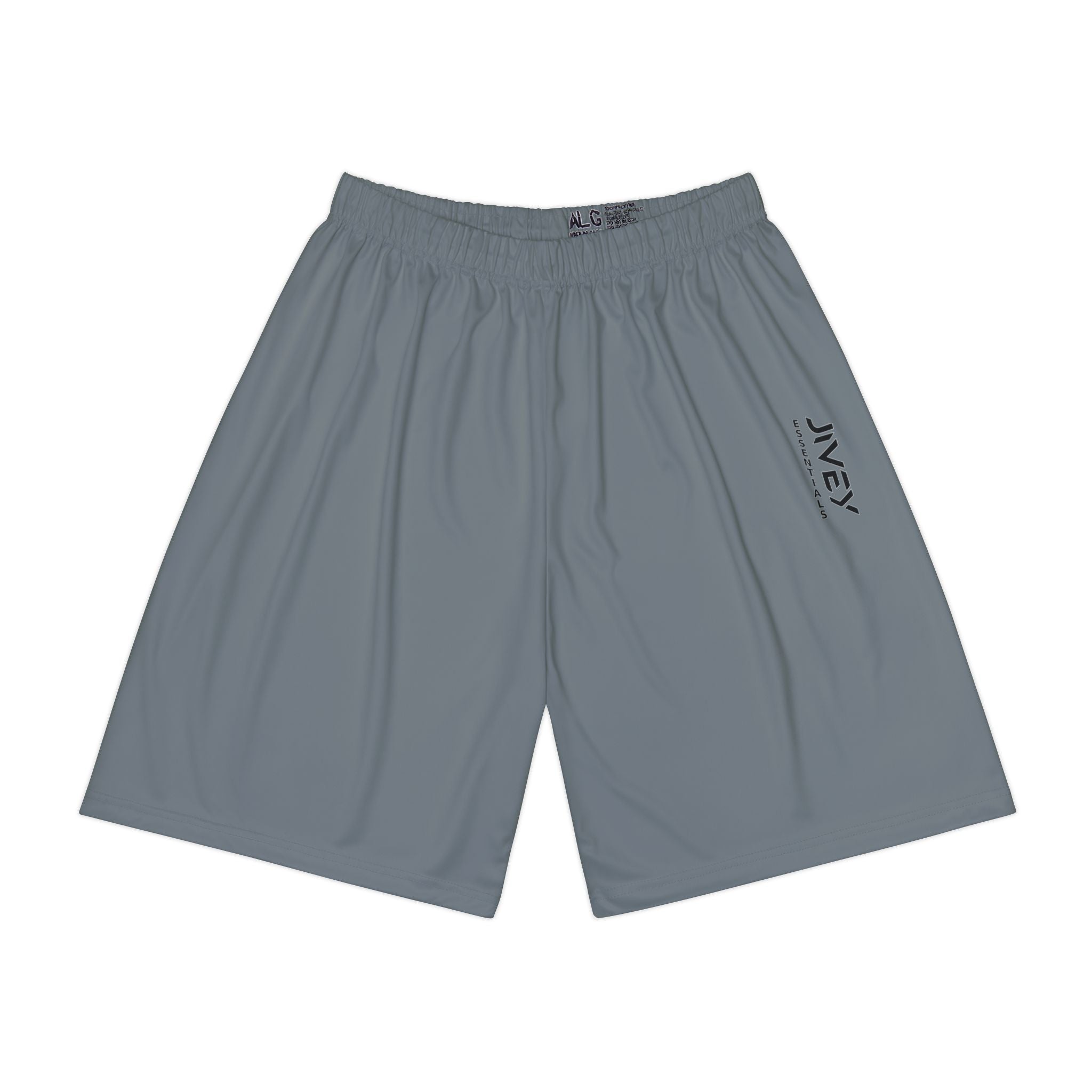 JIVEY Essentials Men’s Comfy-fit Moisture-wicking Steel Grey Sports Shorts