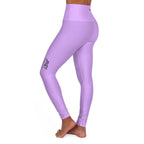 JIVEY Essentials Women's High Waisted Skinny-fit Mauve Yoga Leggings