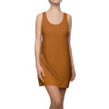JIVEY Eminent Light-fabric Sporty-fit Brown Racerback Dress