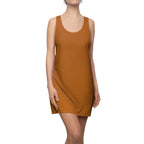 JIVEY Eminent Light-fabric Sporty-fit Brown Racerback Dress
