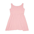 JIVEY Eminent Mid-length Comfy Light Rose Skater Dress