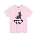 Russian Green Eyes Grey Skin Cat Heavy Cotton Tee