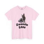 Russian Green Eyes Grey Skin Cat Heavy Cotton Tee