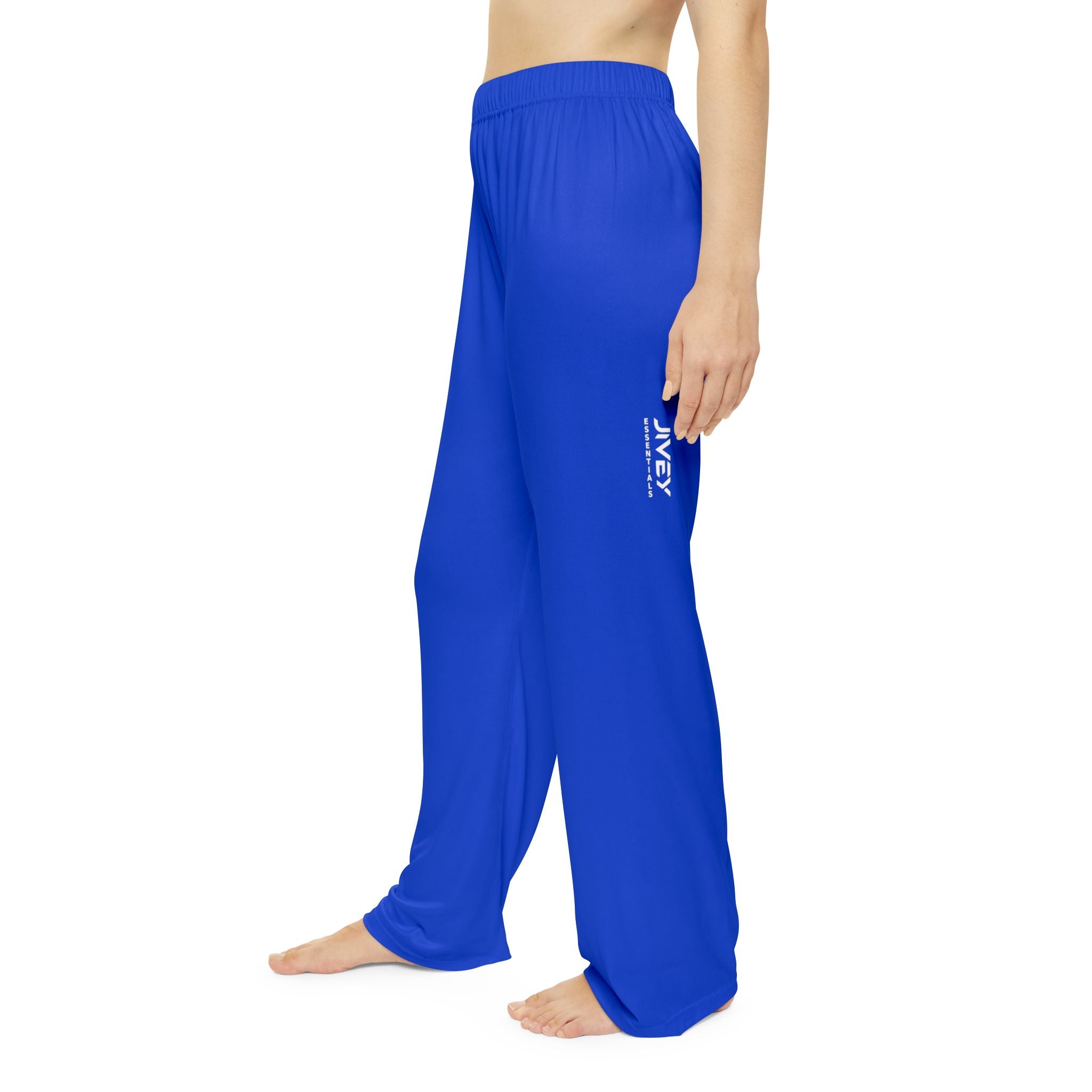 JIVEY Essentials Women's Light-fabric Brushed Poly Blueberry Blue Pajama Pants