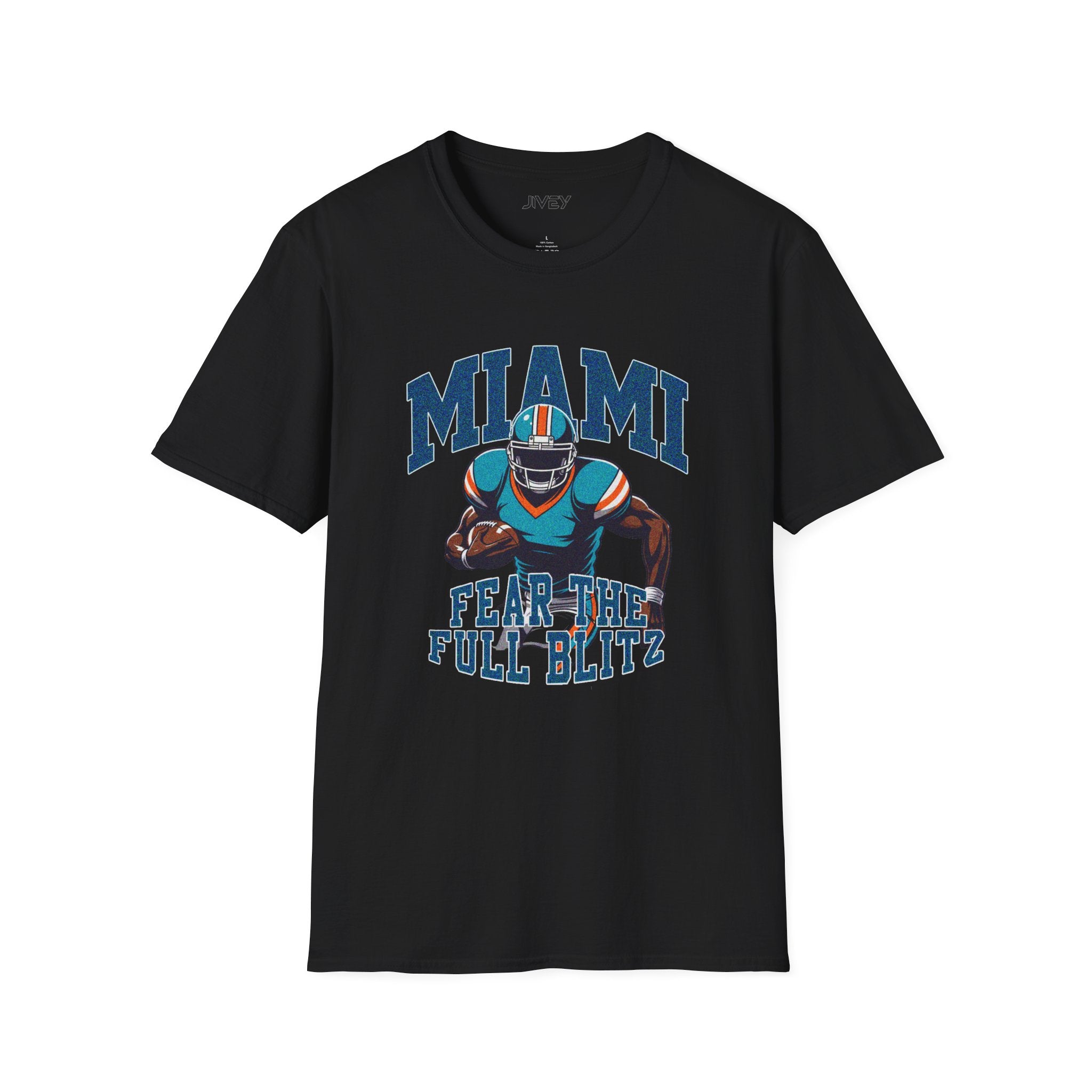 Miami Full Blitz Football Dark Tee