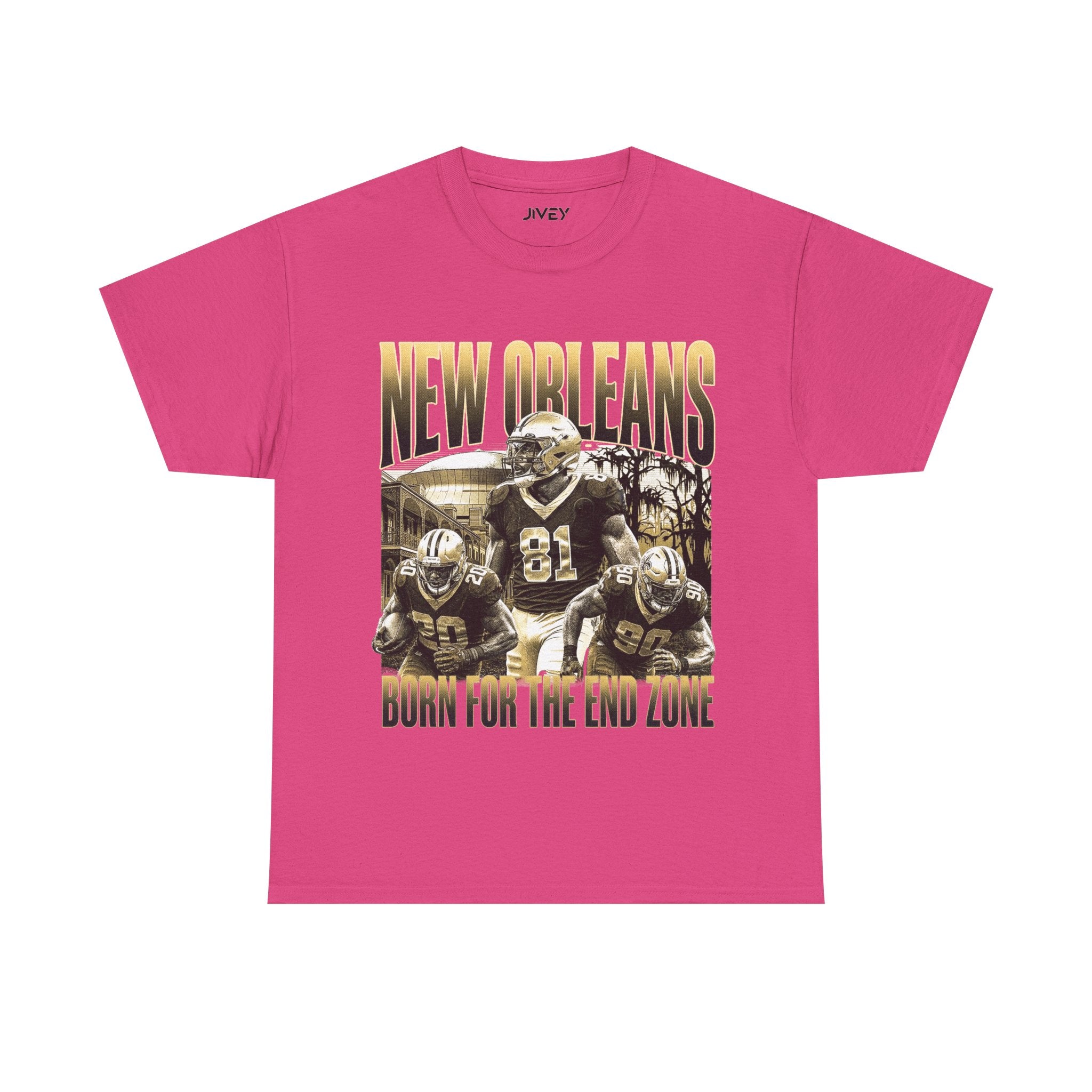 New Orleans End Zone Football  T-shirt