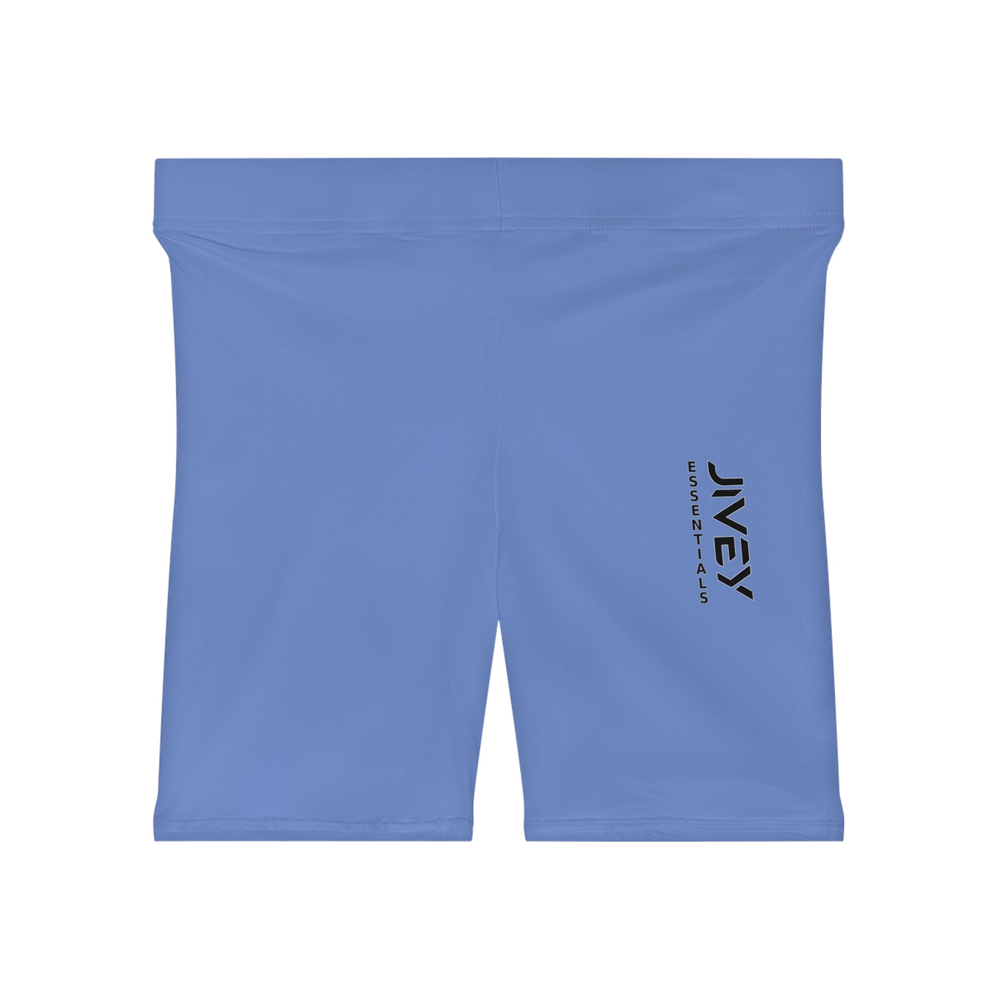 JIVEY Essentials Women's Moisture-wicking Skinny-fit Light Purple Blue Biker Shorts