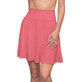 JIVEY Eminent Soft Versatile-fit Pastel Red Skater Skirt