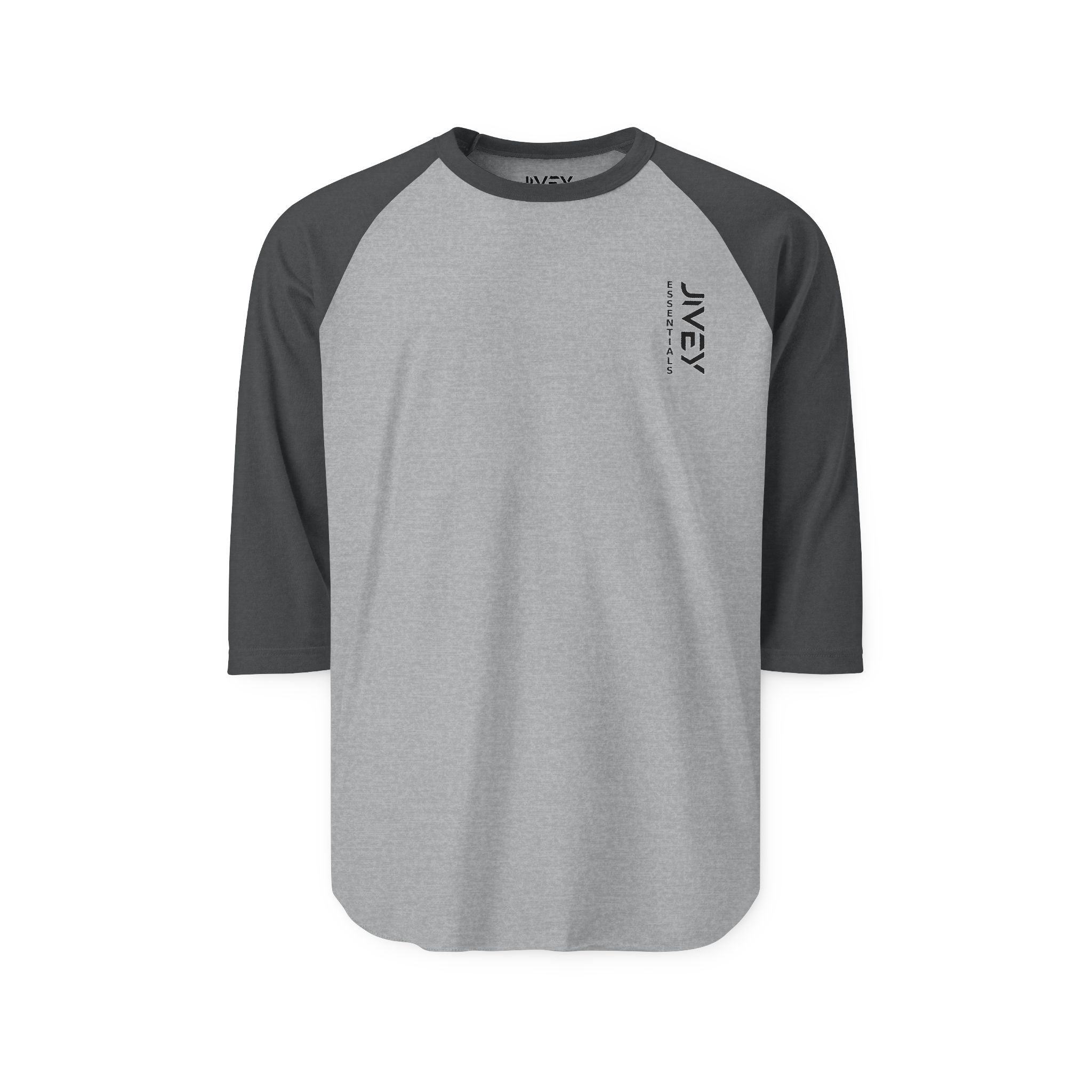 JIVEY Essentials Unisex Three-Quarter Sleeve Raglan Shirt