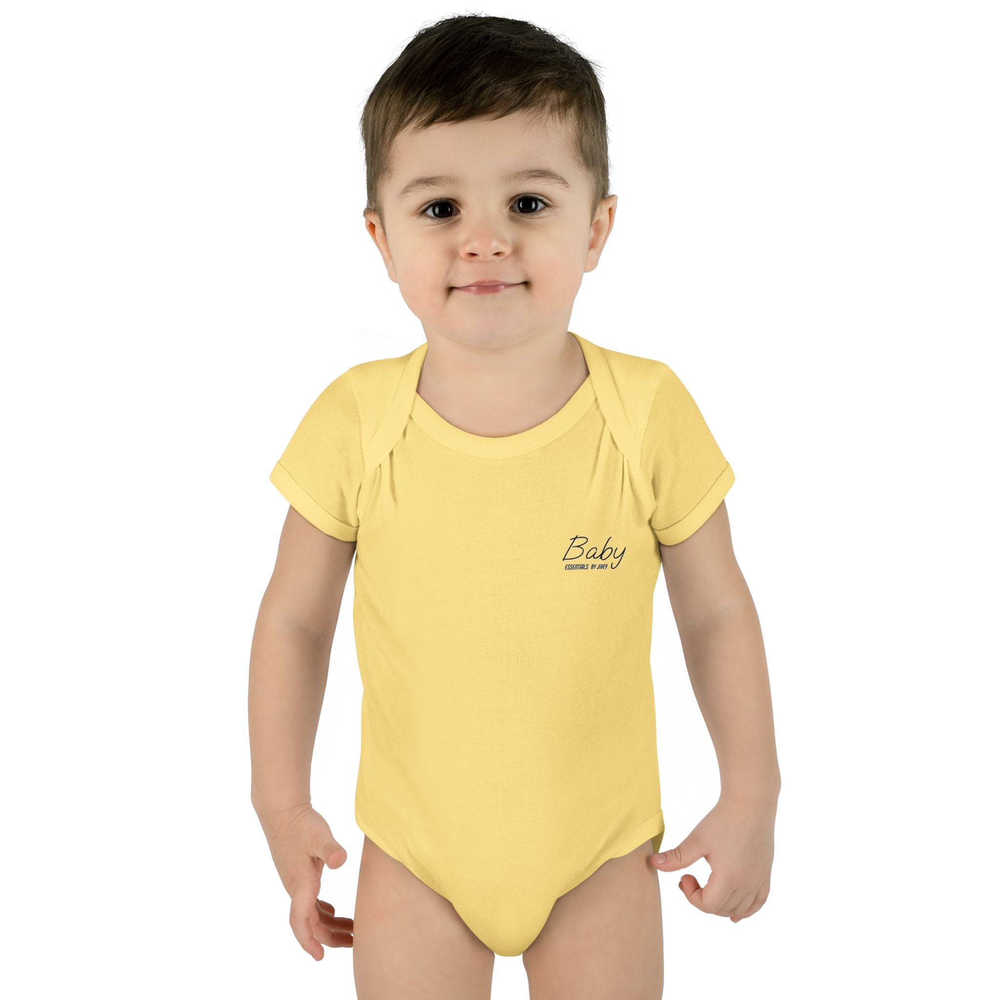 JIVEY Essentials Infant Baby Rib Short Sleeves Bodysuit