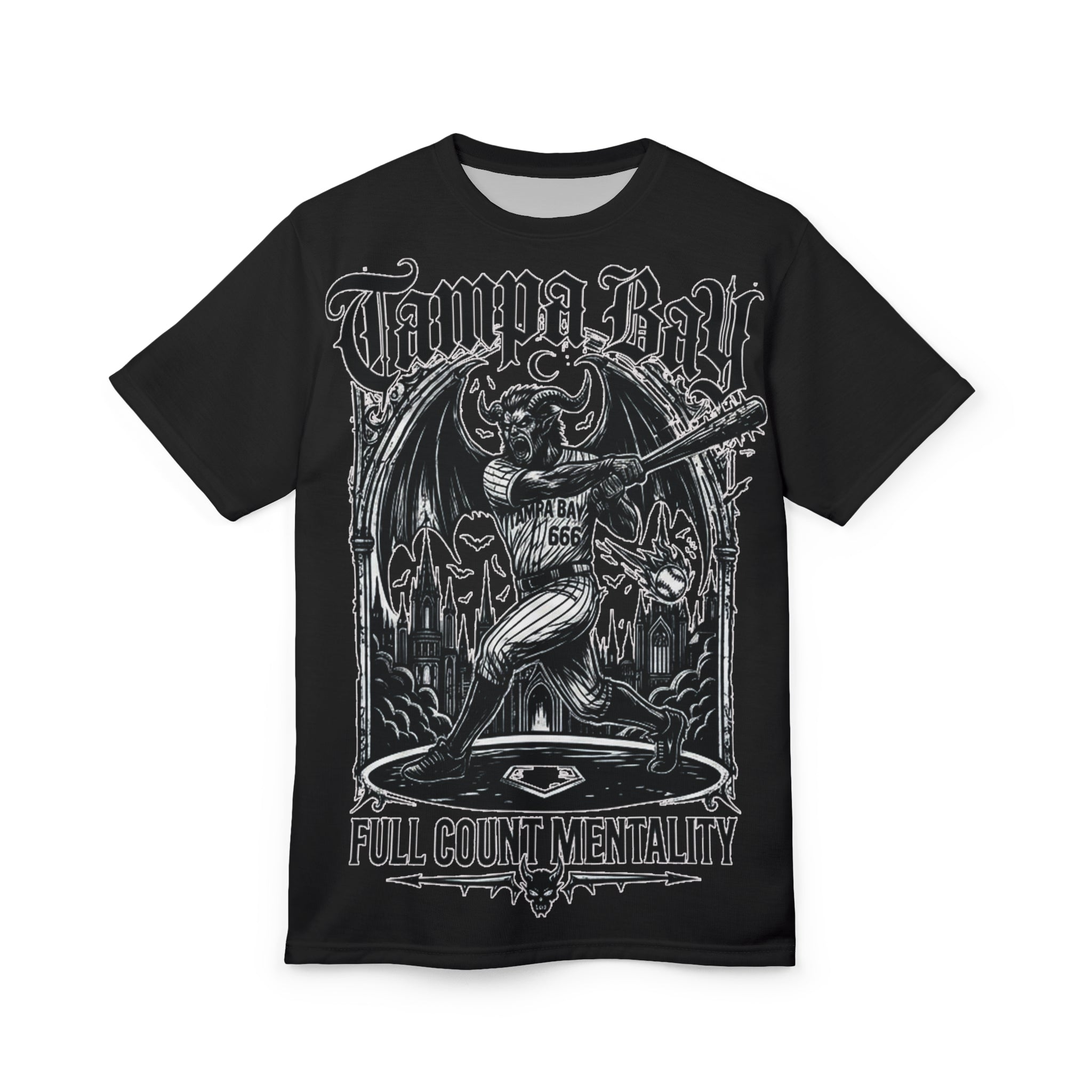 Tampa Bay Baseball Gothic Tee