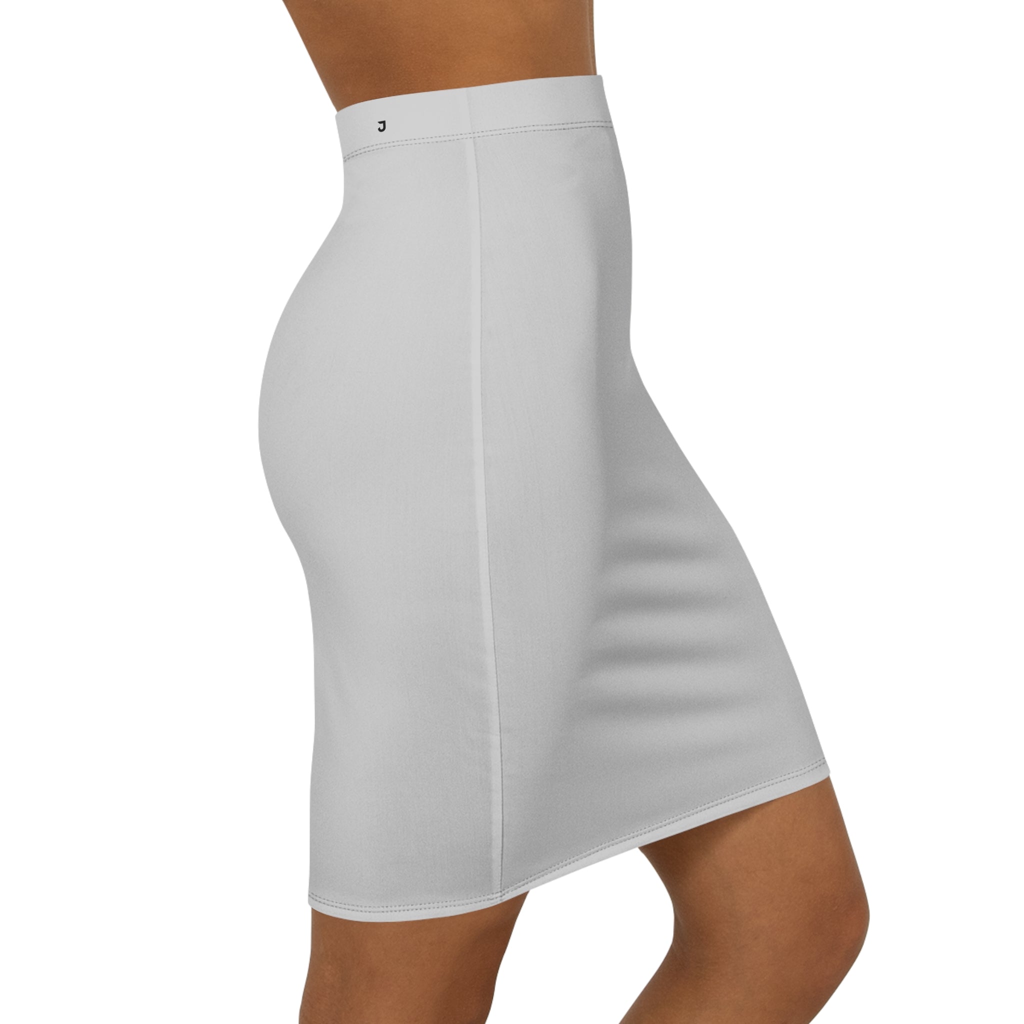 JIVEY Eminent Formal Slim-fit Mid-waist Grey Pencil Skirt