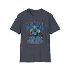 Miami Full Blitz Football Grey Tone Tee