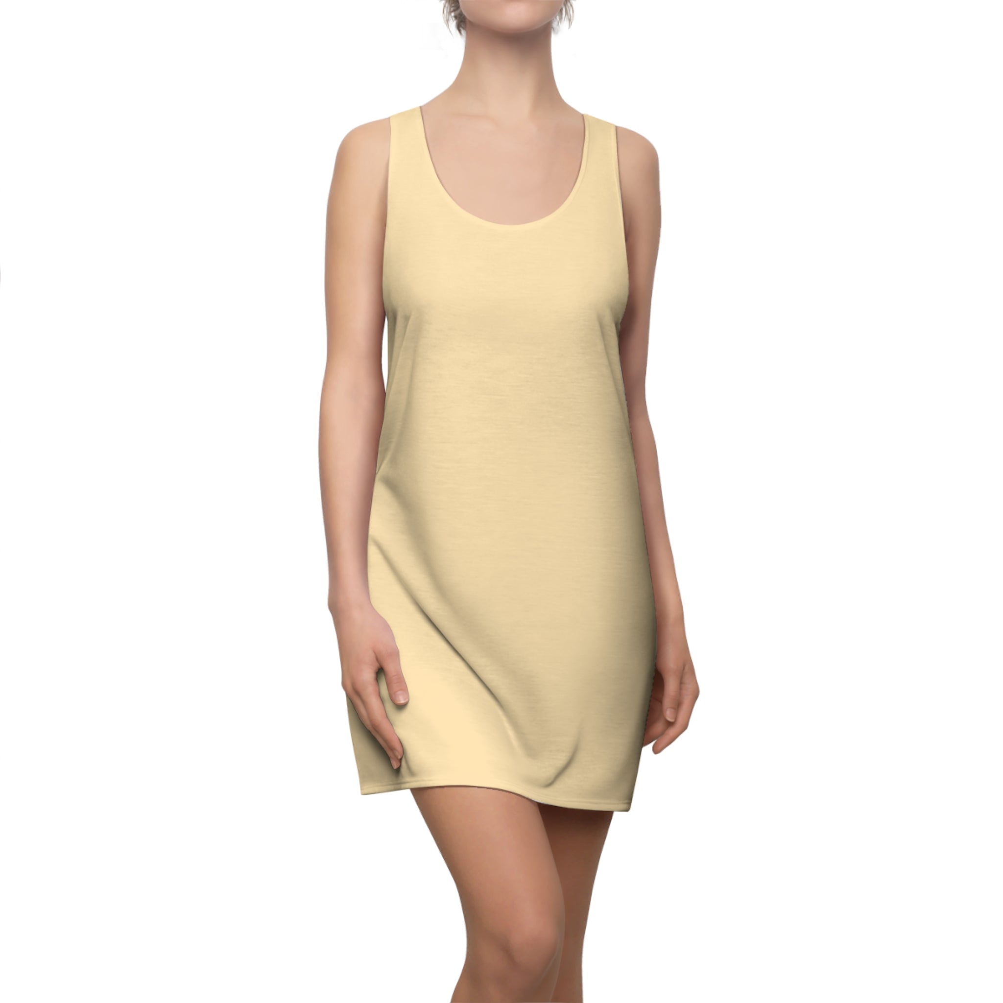 JIVEY Eminent Light-fabric Sporty-fit Peach Racerback Dress