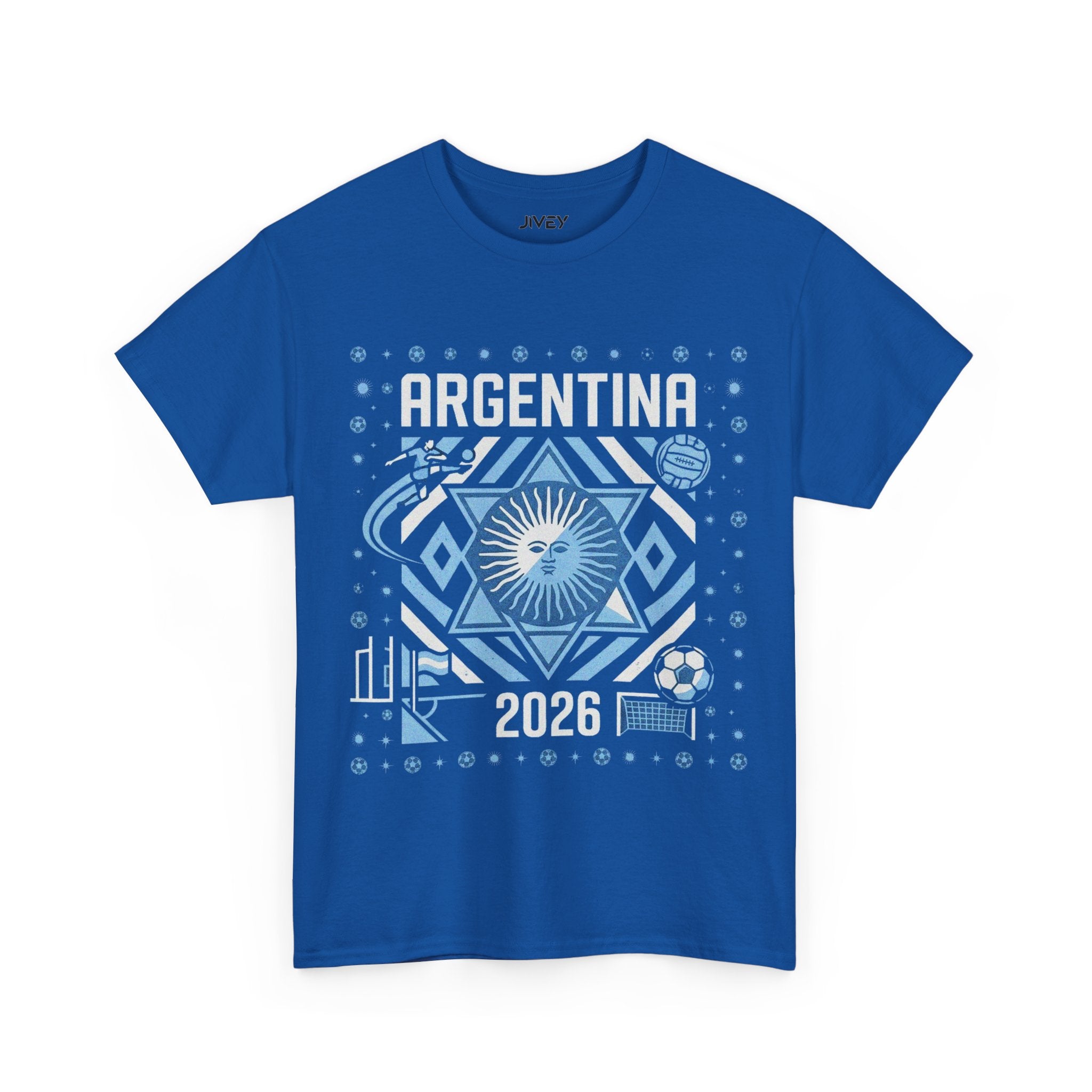 Argentina Raising Sun Soccer Fan Tee