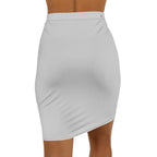 JIVEY Eminent Formal Slim-fit Mid-waist Grey Pencil Skirt