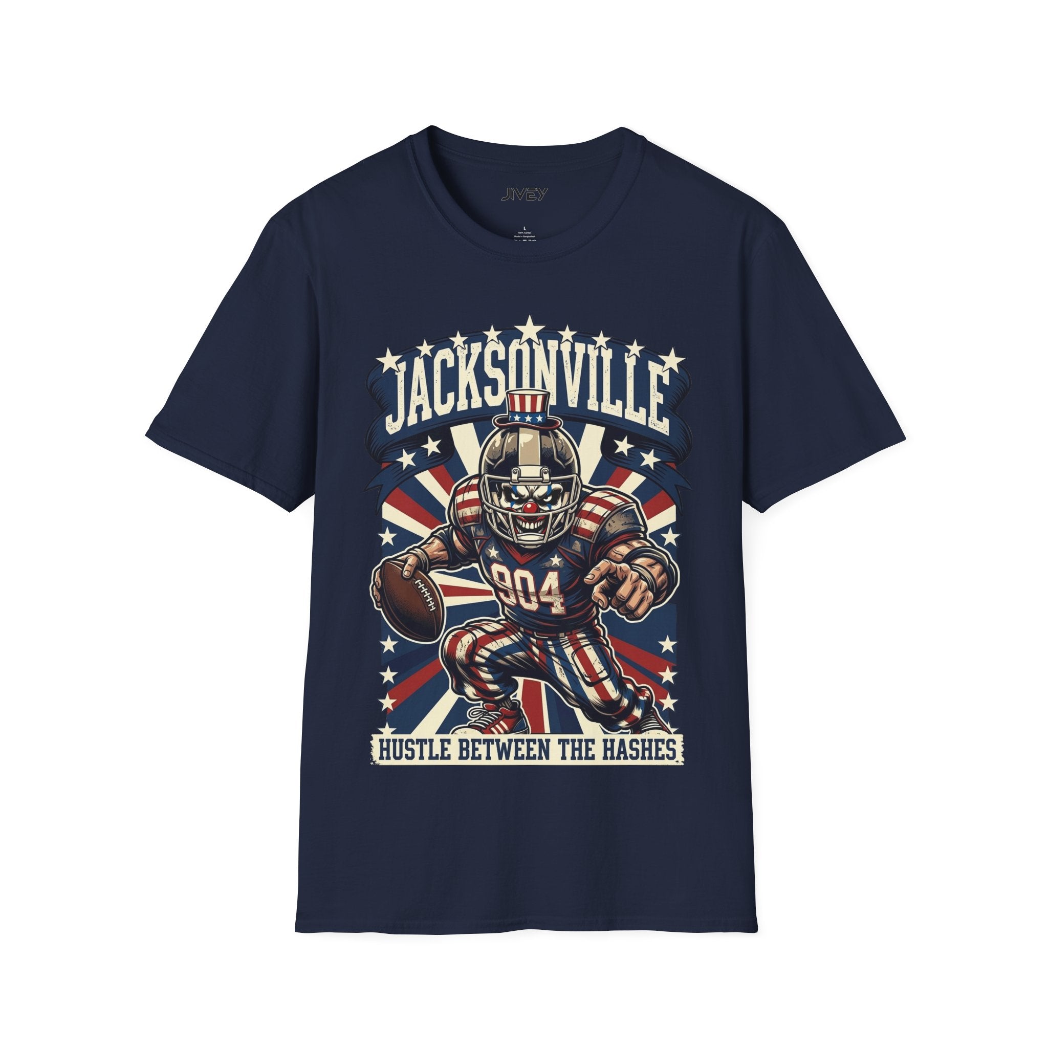 Jacksonville Hustle Football Dark Tones Tee