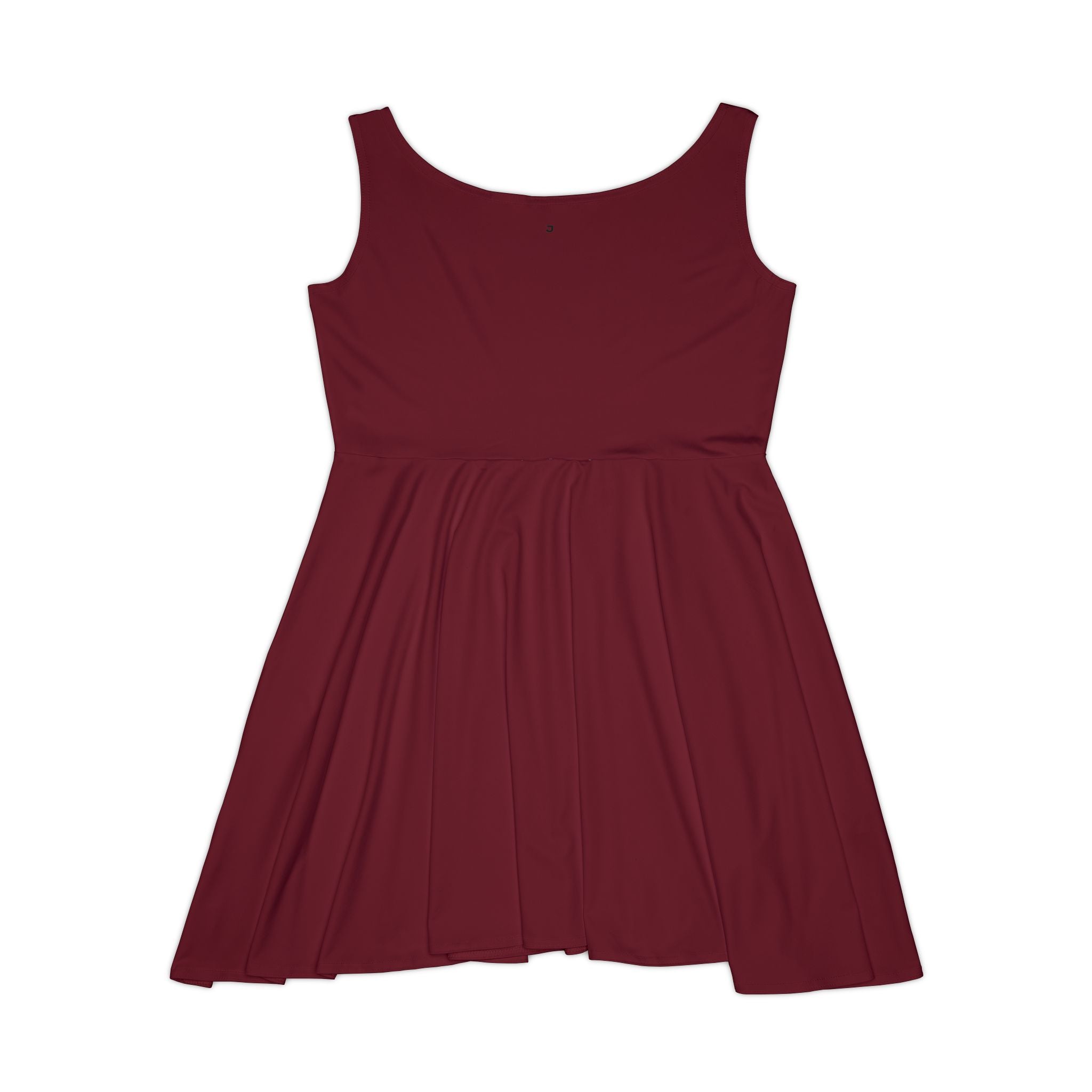 JIVEY Eminent Mid-length Comfy Burgundy Skater Dress