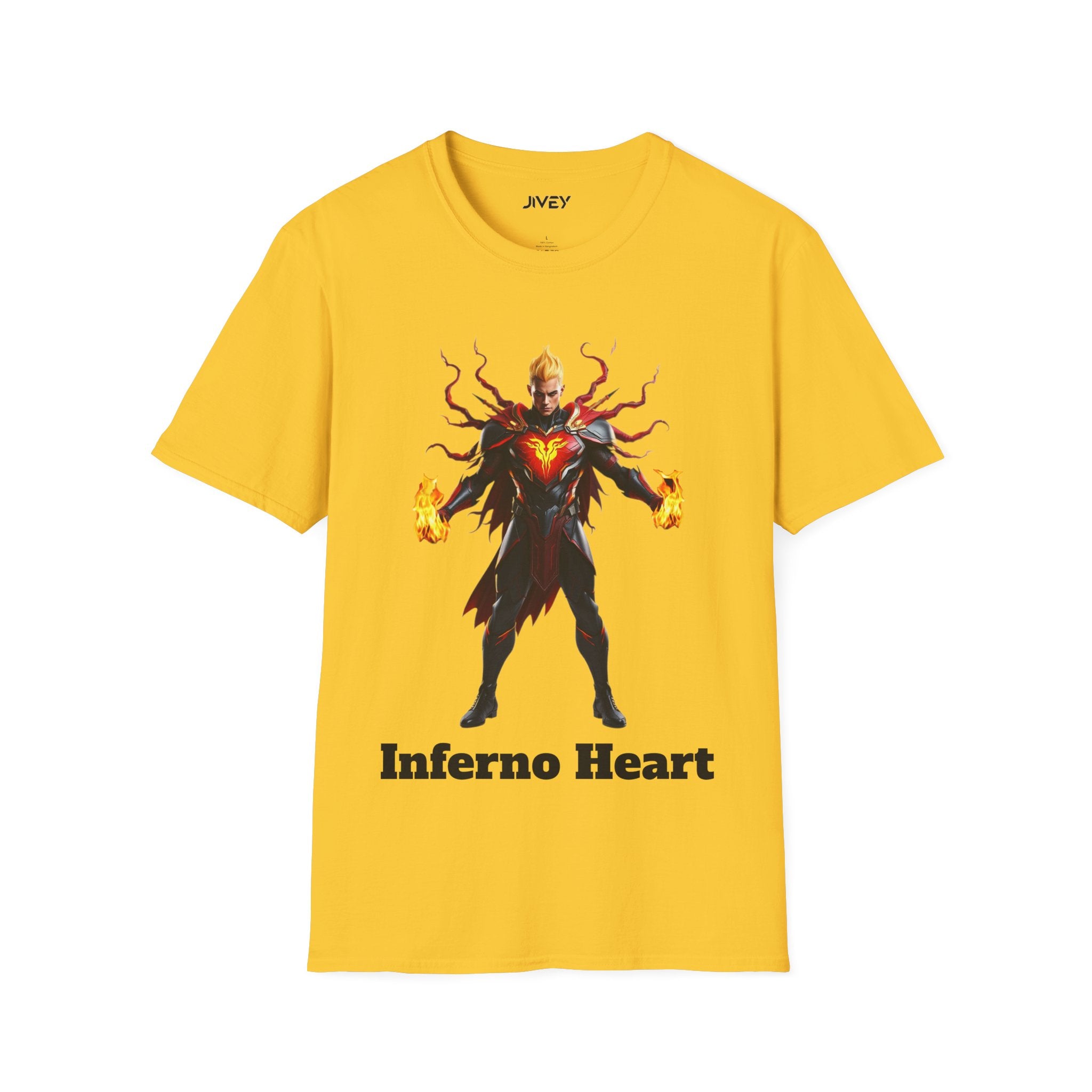 Inferno Heart Superhero Softstyle Tee