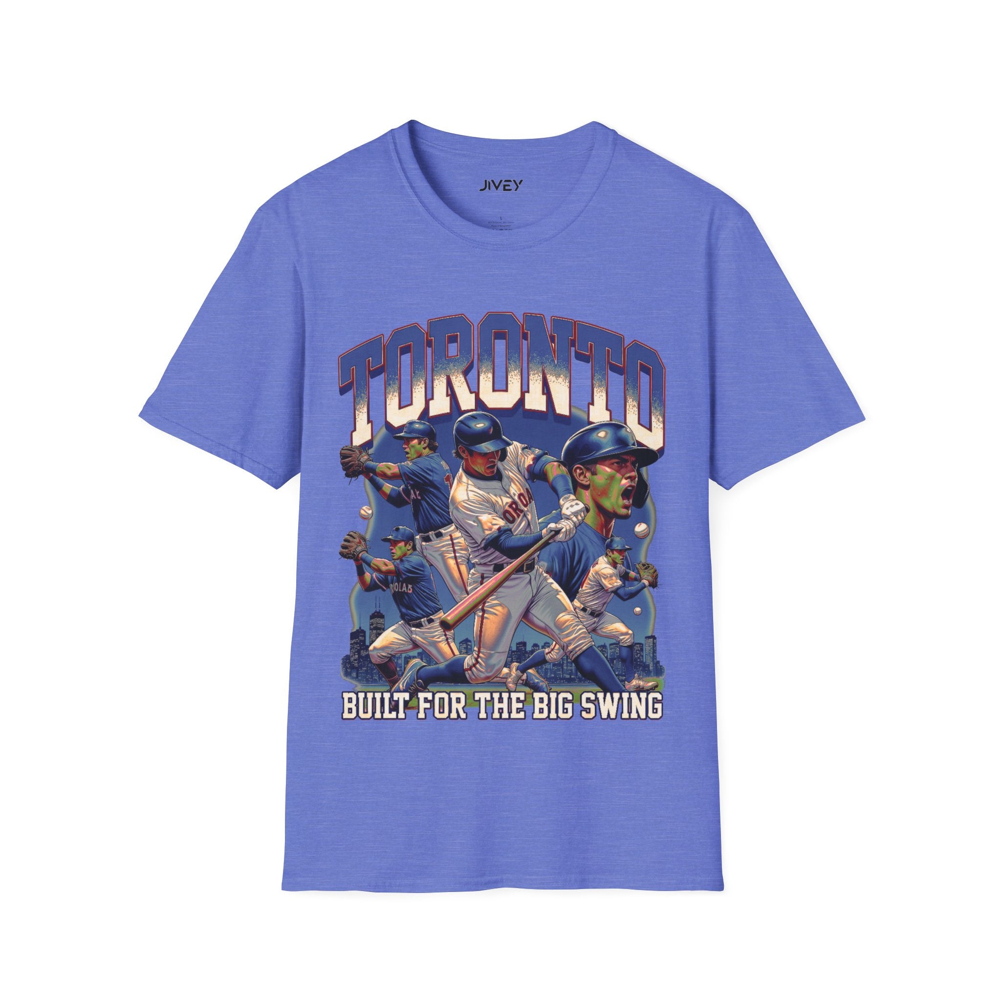 Toronto Baseball Big swing Blue Tee