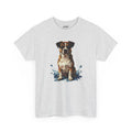 Watercolor Pet Splash Art Style Heavy Cotton Tee