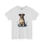 Watercolor Pet Splash Art Style Heavy Cotton Tee