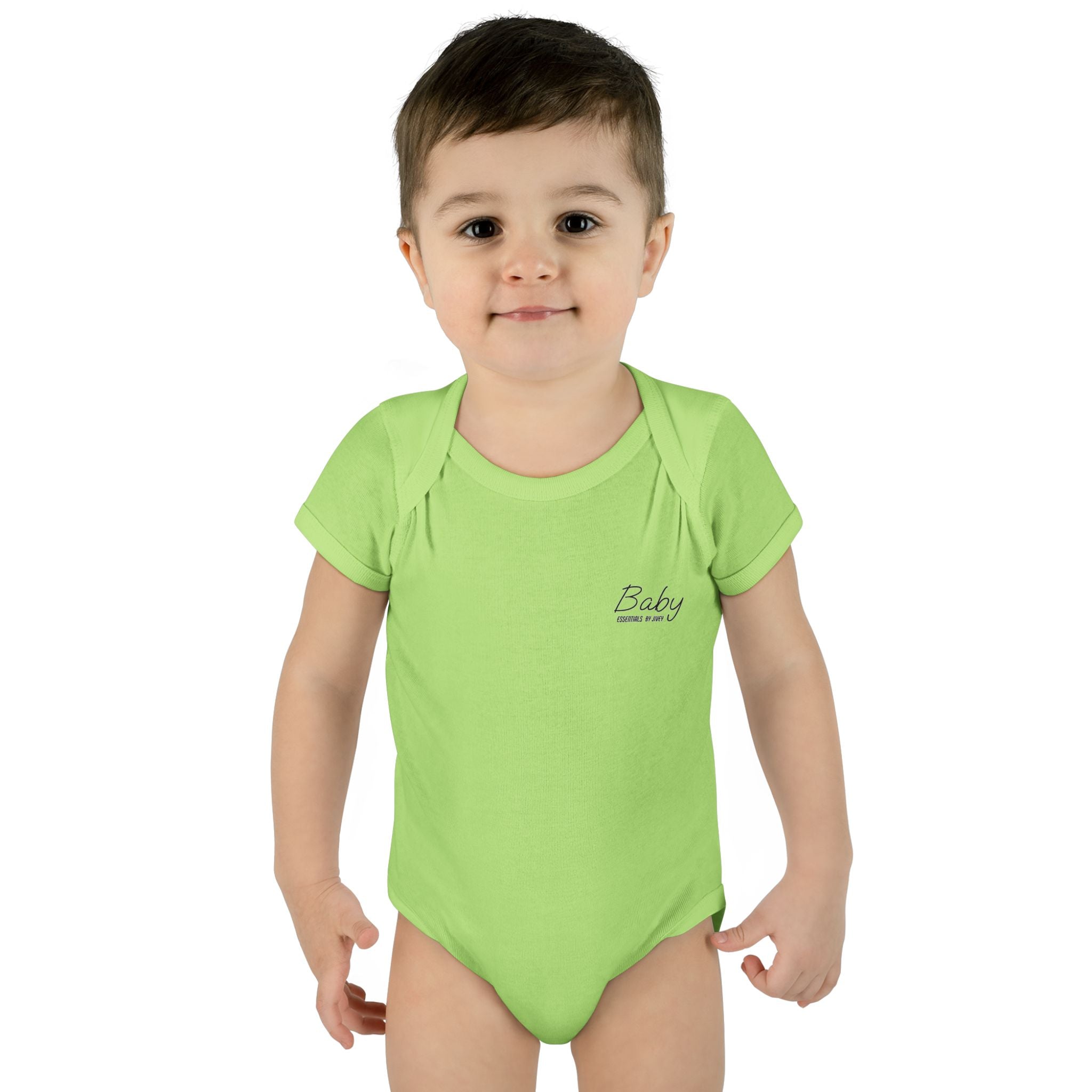 JIVEY Essentials Infant Baby Rib Short Sleeves Bodysuit