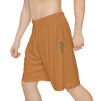 JIVEY Essentials Men’s Comfy-fit Moisture-wicking Tiger Orange Sports Shorts