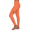 JIVEY Essentials Women's Casual Spandex Skinny-fit Coral Leggings
