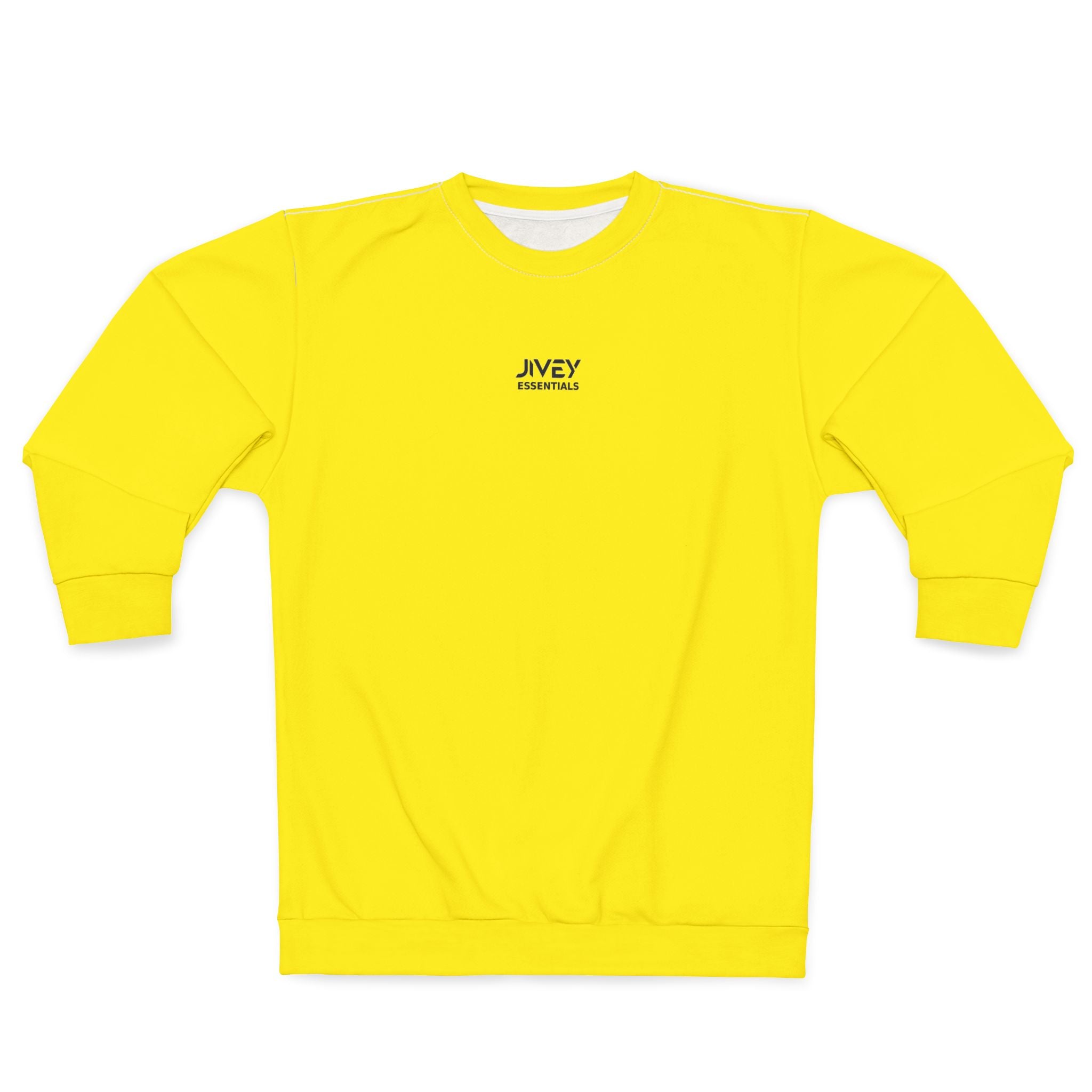 JIVEY Essentials Men's Classic-fit Canary Yellow Sweatshirt