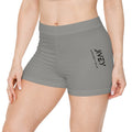 JIVEY Essentials Women's Brushed Faux Skinny-fit Cold Metal Shorts