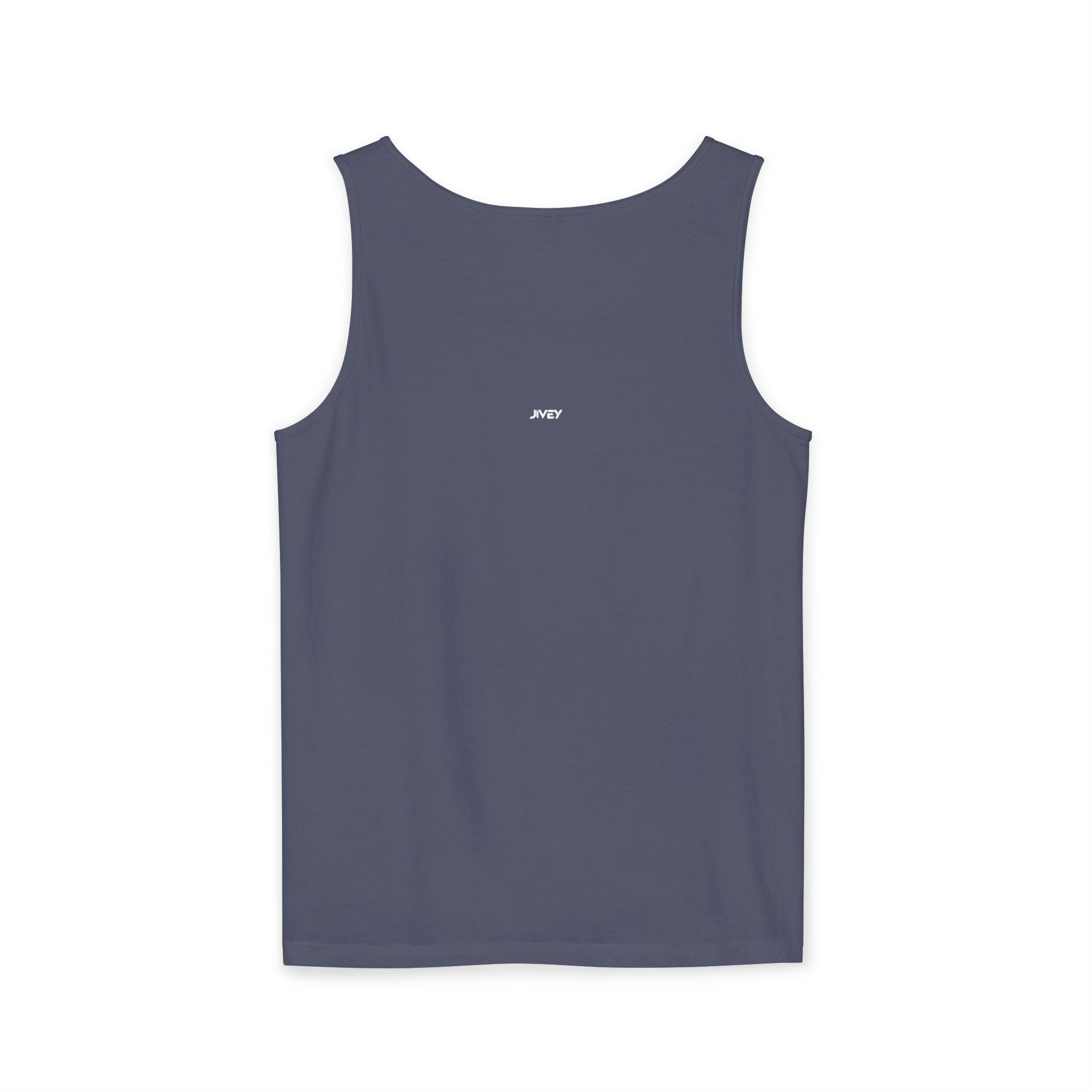 JIVEY Essentials Unisex Relaxed-fit Dark Garment-Dyed Tank Top