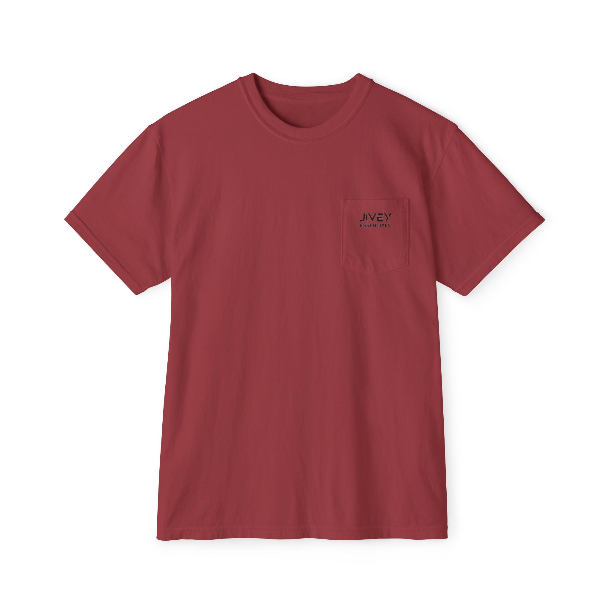 JIVEY Essentials Unisex Garment-Dyed Pocket T-Shirt