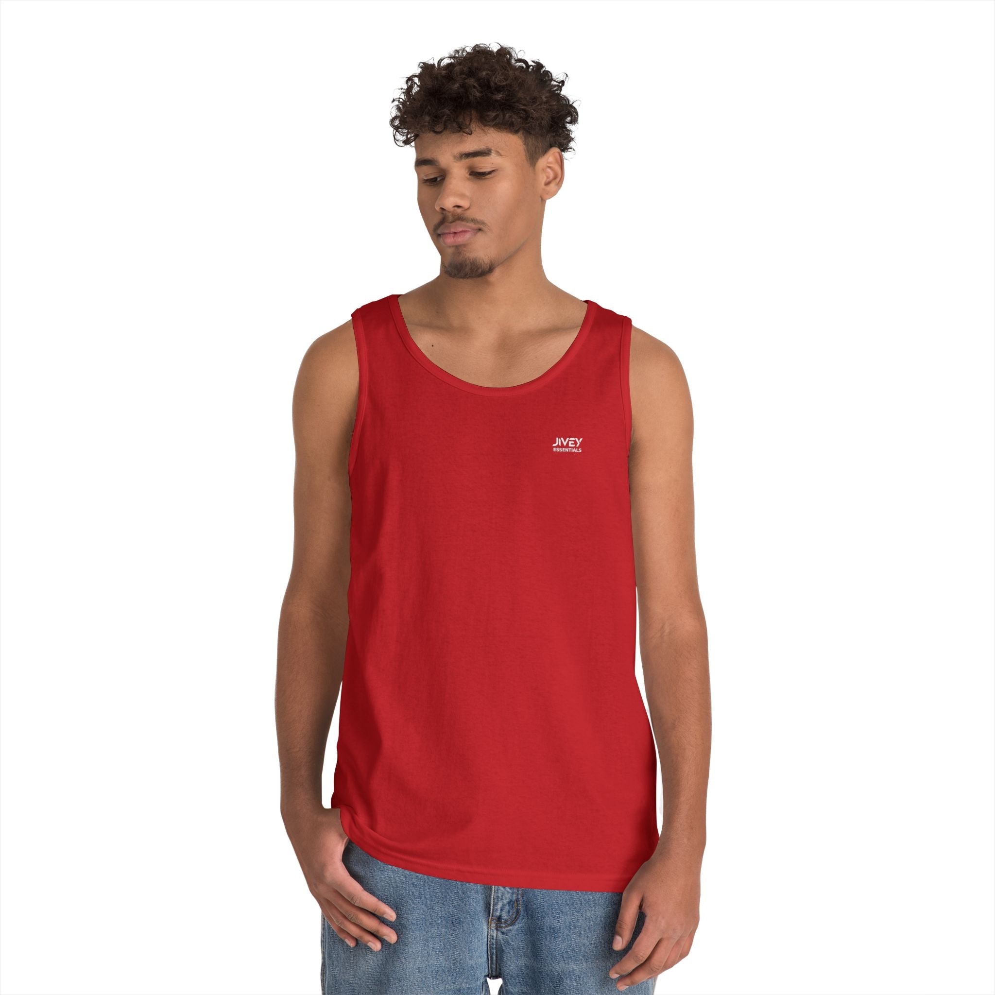 JIVEY Essentials Unisex Classic-fit Heavy Cotton Tank Top