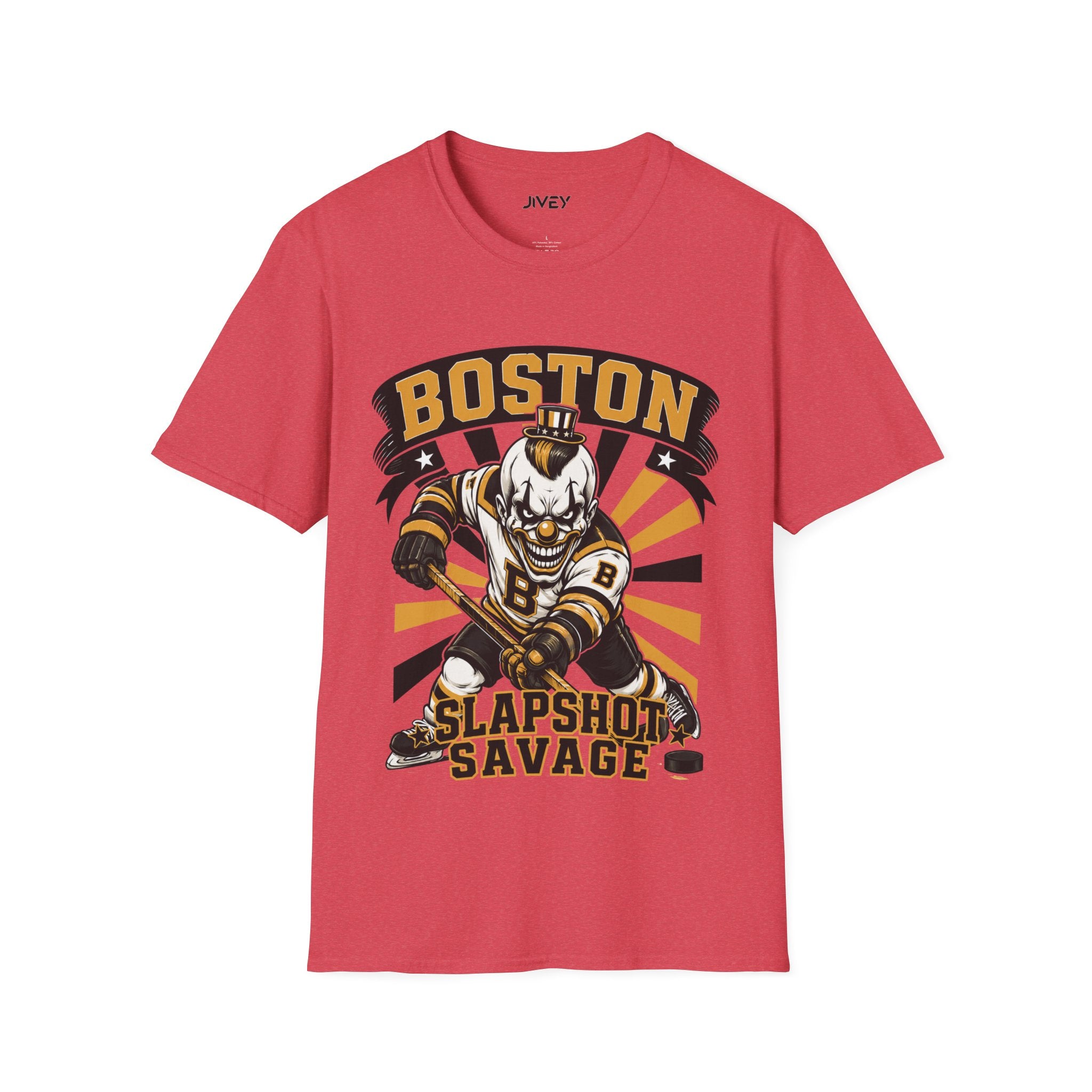 Boston slapshot Savage Hockey Red Tee
