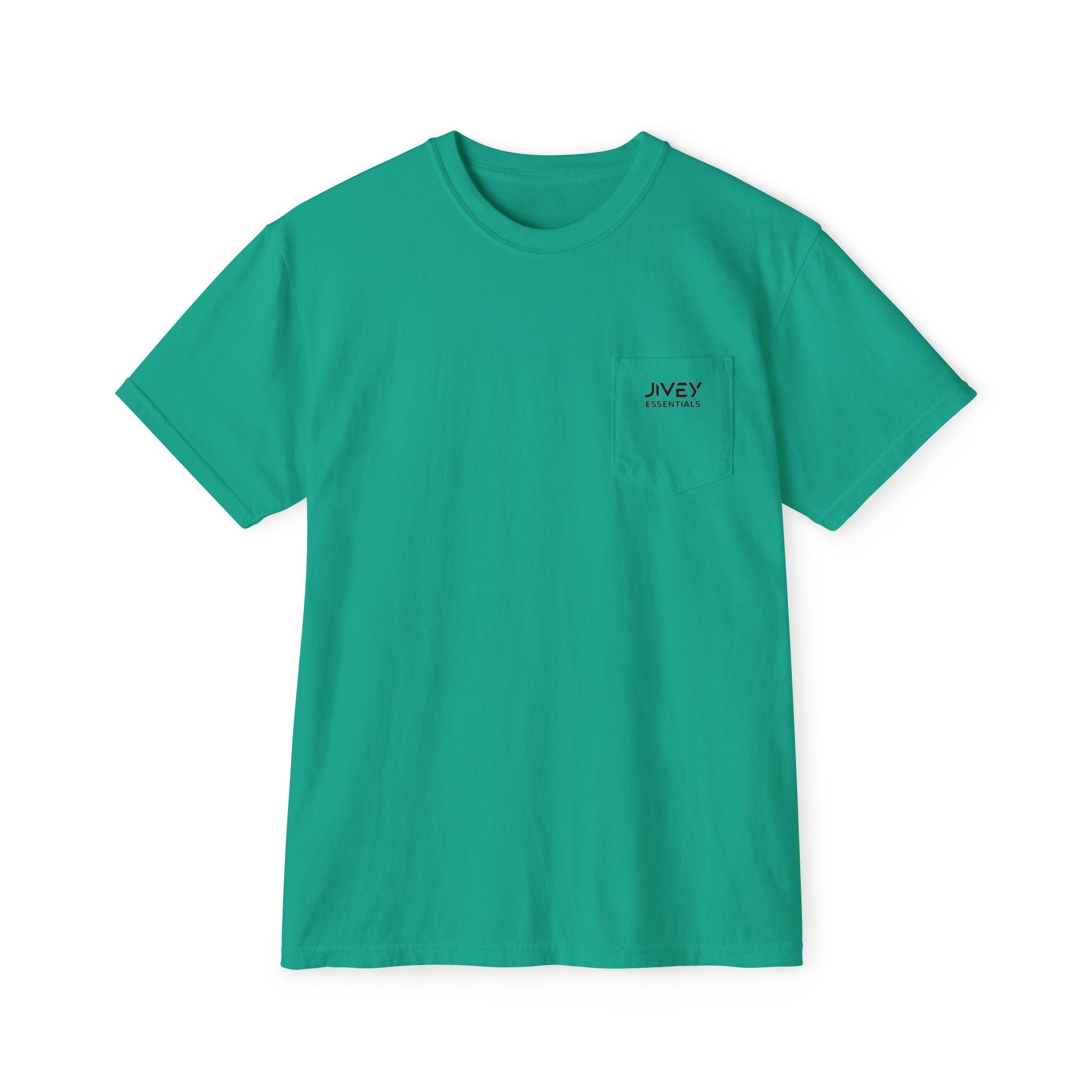 JIVEY Essentials Unisex Garment-Dyed Pocket T-Shirt