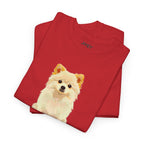Beloved Pet Portrait Dry Paint Heavy Cotton Tee