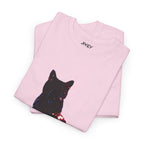Cat Cosmos Silhouette Softstyle Cotton Tee