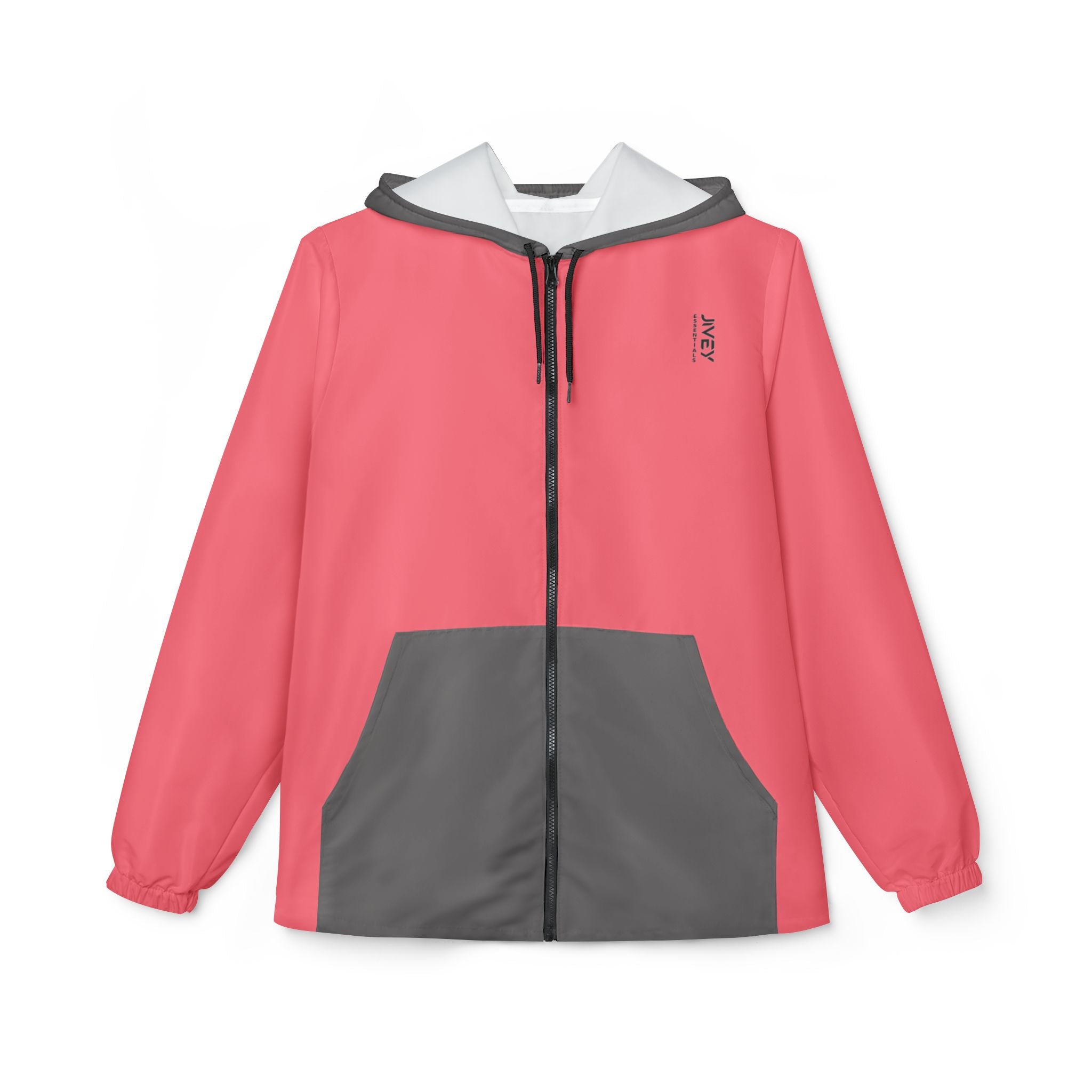 JIVEY Essentials Unisex Light-fabric Windbreaker Pastel Red Jacket