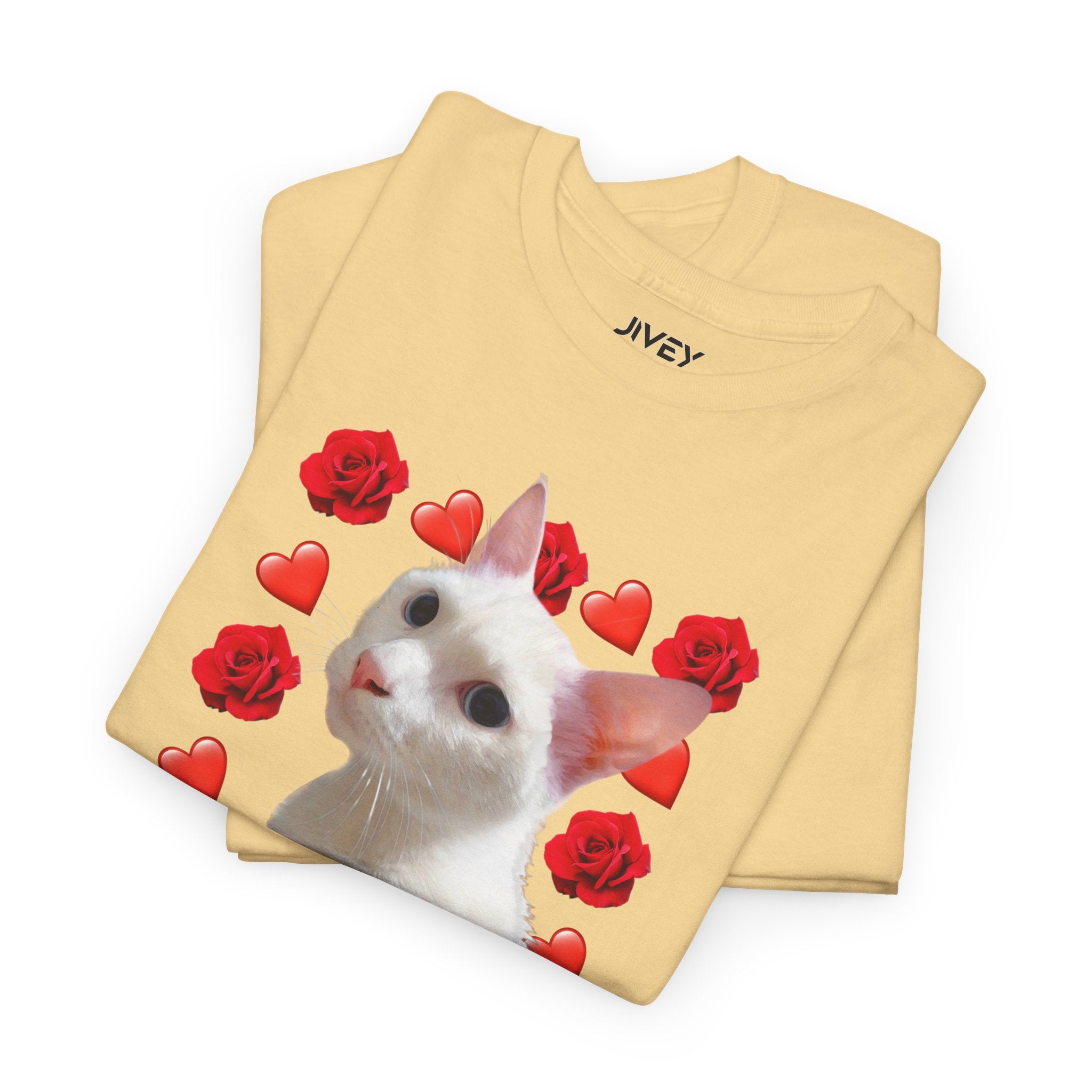 Forever Loved Cats Dry Paint Heavy Cotton Tee