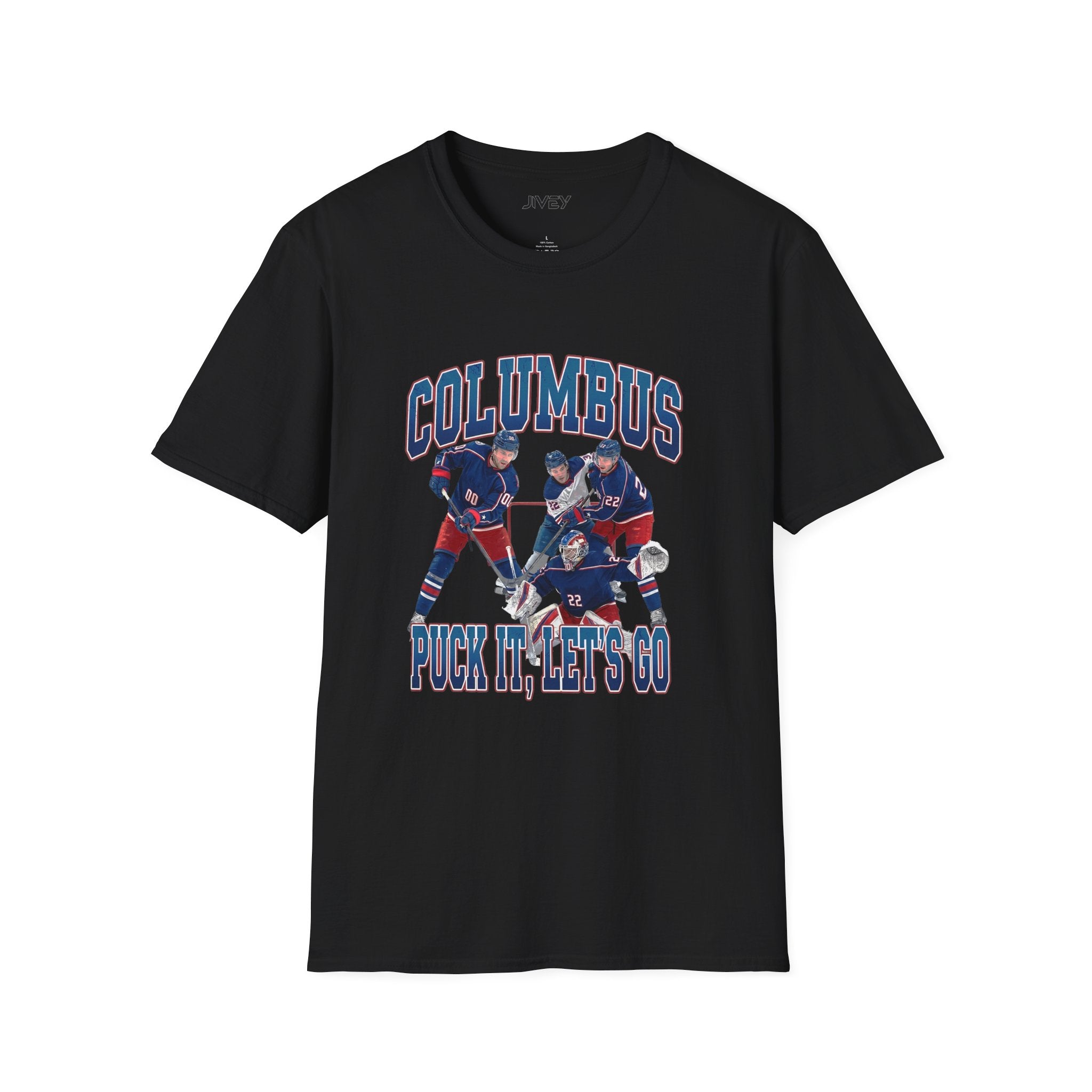 Columbus Puck It Hockey Dark Tones Tee