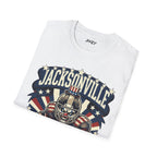 Jacksonville Hustle Football White Tee